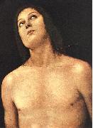 PERUGINO, Pietro Bust of St. Sebastian sg oil painting reproduction
